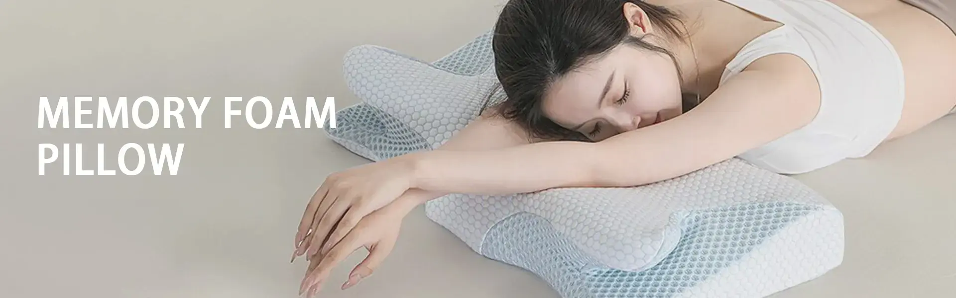 Ergonomic memory foam pillow
